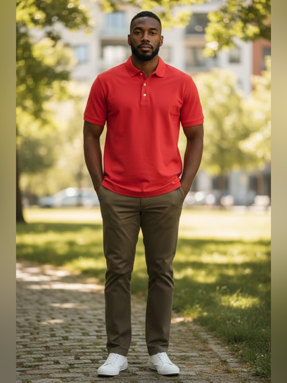 Ralph Lauren Men's 2XL Red Short-Sleeve Polo (GUC w/small flaw)
